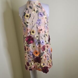 GB Girls Multicolor Floral Halter Dress